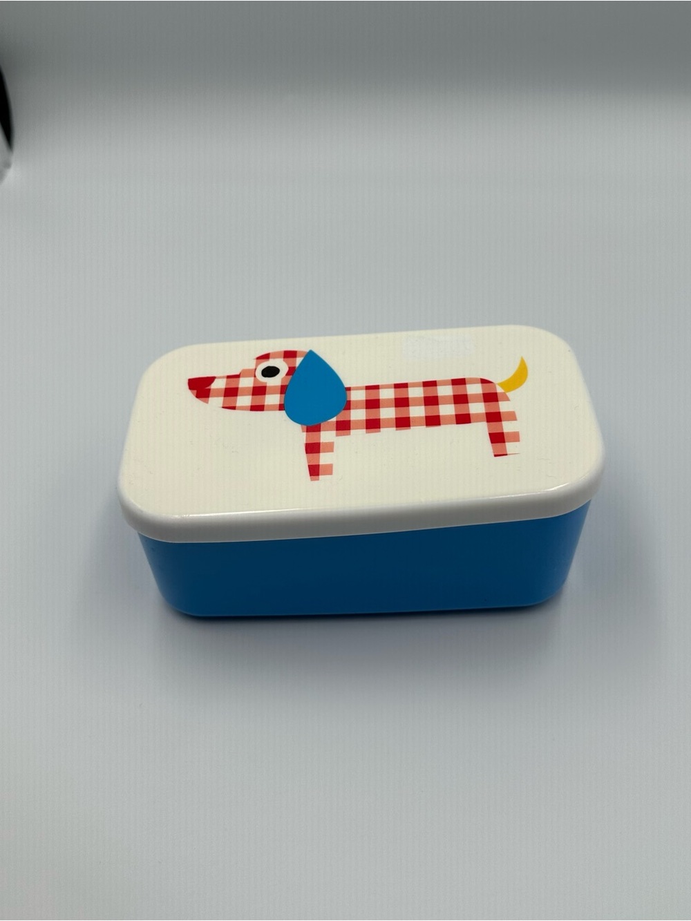 Colorful Dachshund Pet Food Storage Box - Blue, Pink, Yellow, Gray - Picture 4 of 4
